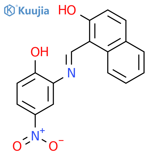 2-Naphthalenol, 1-[[(2-hydroxy-5-nitrophenyl)imino]methyl]- structure