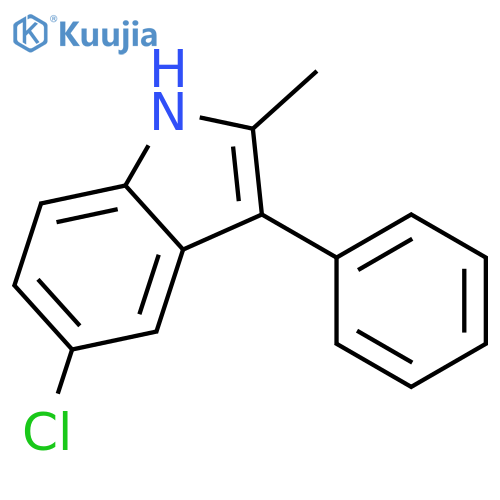 5-Chloro-2-methyl-3-phenyl-1H-indole structure