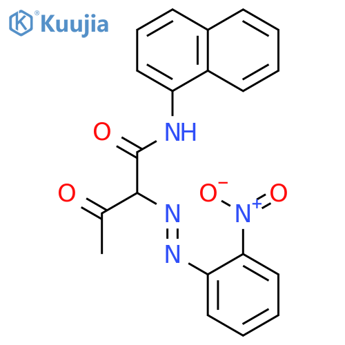 Butanamide, N-1-naphthalenyl-2-[(2-nitrophenyl)azo]-3-oxo- structure