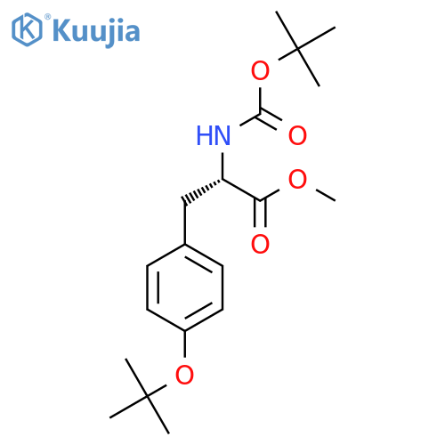 methyl (2S)-2-{[(tert-butoxy)carbonyl]amino}-3-[4-(tert-butoxy)phenyl]propanoate structure