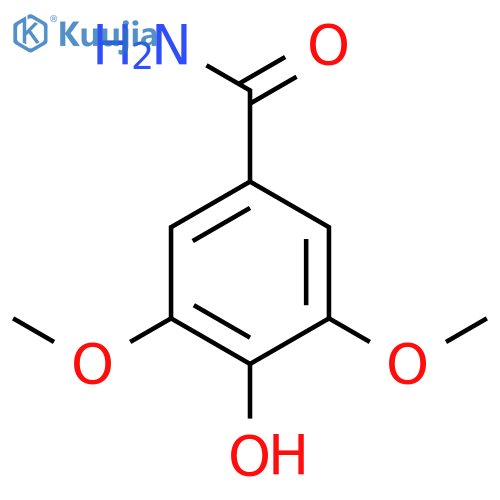 4-hydroxy-3,5-dimethoxybenzamide structure