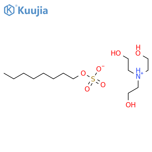 tris(2-hydroxyethyl)ammonium octyl sulphate structure