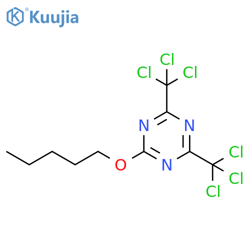 1,3,5-Triazine,2-(pentyloxy)-4,6-bis(trichloromethyl)- structure