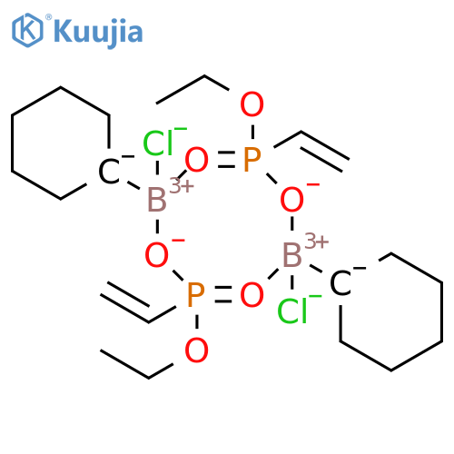Boron, dichlorodicyclohexylbis[μ-(monoethyl ethenylphosphonato-κO':κO'')]di- (9CI) structure