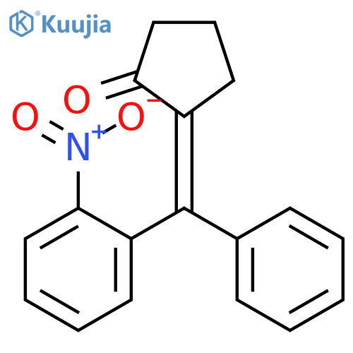 Cyclopentanone, 2-[(2-nitrophenyl)phenylmethylene]-, (2E)- structure