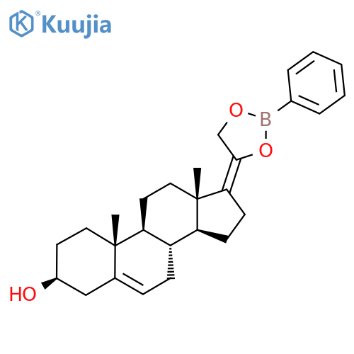 (3S,8R,9S,10R,13S,14S,17E)-10,13-Dimethyl-17-(2-phenyl-1,3,2-dioxaborolan-4-ylidene)-1,2,3,4,7,8,9,11,12,14,15,16-dodecahydrocyclopenta[a]phenanthren-3-ol structure