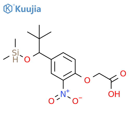 2-4-(tert-Butyldimethylsilyloxymethyl)-2-nitrophenoxyacetic Acid structure