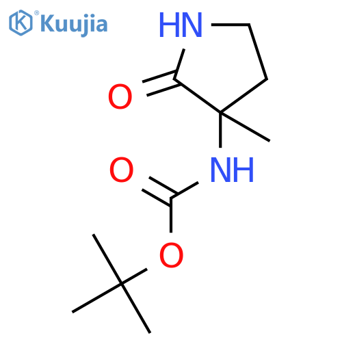 Carbamic acid,(3-methyl-2-oxo-3-pyrrolidinyl)-, 1,1-dimethylethyl ester (9CI) structure