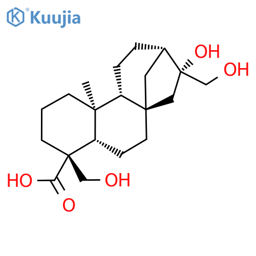 (5β,8α,9β,10α,13α,16β)-16,17,19-Trihydroxykauran-18-oic acid structure