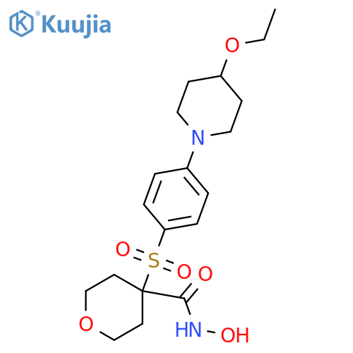 2H-Pyran-4-carboxamide,4-[[4-(4-ethoxy-1-piperidinyl)phenyl]sulfonyl]tetrahydro-N-hydroxy- structure