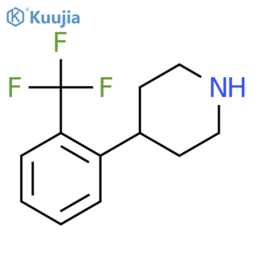 4-[2-(trifluoromethyl)phenyl]piperidine structure
