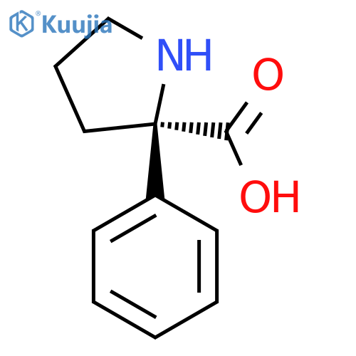 2-phenylpyrrolidine-2-carboxylic acid hydrochloride structure