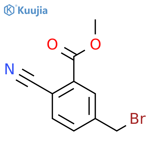 Methyl 5-(bromomethyl)-2-cyanobenzoate structure