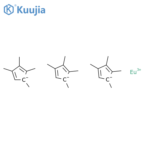 Europium,tris[(1,2,3,4,5-h)-1,2,3,4-tetramethyl-2,4-cyclopentadien-1-yl]- structure
