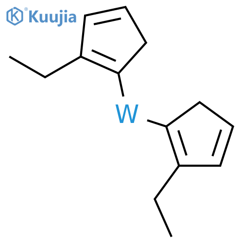 Bis(ethylcyclopentadienyl)tungsten(IV) dihydride structure