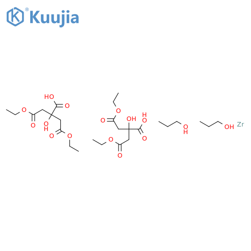 Zirconium,bis[1,3-diethyl 2-(hydroxy-kO)-1,2,3-propanetricarboxylato-kO2]dipropoxy- (9CI) structure