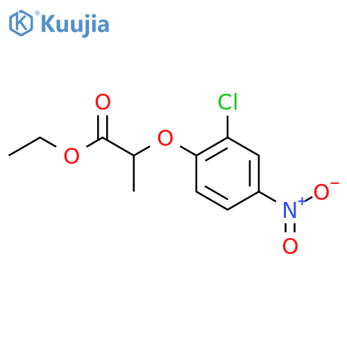 Propanoic acid,2-(2-chloro-4-nitrophenoxy)-, ethyl ester structure