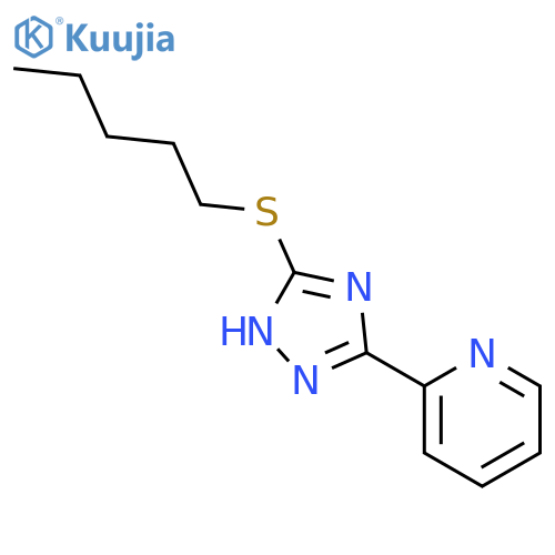 Pyridine, 2-[5-(pentylthio)-1H-1,2,4-triazol-3-yl]- structure