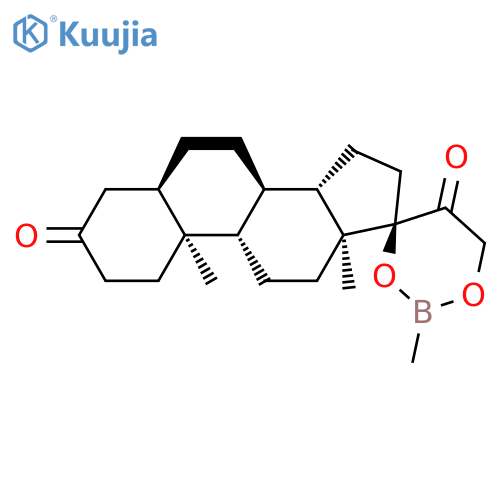 (4R,5'R,8'R,9'S,10'S,13'S,14'S)-2,10',13'-Trimethylspiro[1,3,2-dioxaborinane-4,17'-2,4,5,6,7,8,9,11,12,14,15,16-dodecahydro-1H-cyclopenta[a]phenanthrene]-3',5-dione structure