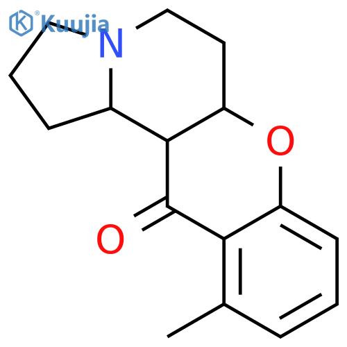 12H-[1]Benzopyrano[2,3-g]indolizin-12-one,1,2,3,5,6,6a,12a,12b-octahydro-11-methyl-, (6aS,12aR,12bR)- structure