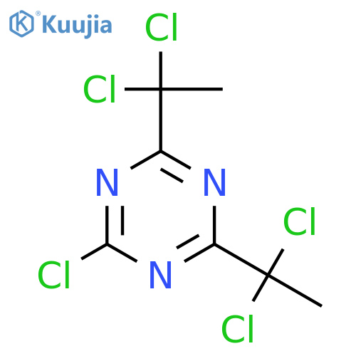 1,3,5-Triazine,2-chloro-4,6-bis(1,1-dichloroethyl)- structure