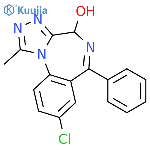 4H-[1,2,4]Triazolo[4,3-a][1,4]benzodiazepin-4-ol,8-chloro-1-methyl-6-phenyl- structure