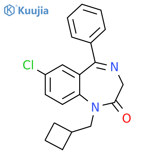 2H-1,4-Benzodiazepin-2-one, 7-chloro-1-(cyclobutylmethyl)-1,3-dihydro-5-phenyl- structure