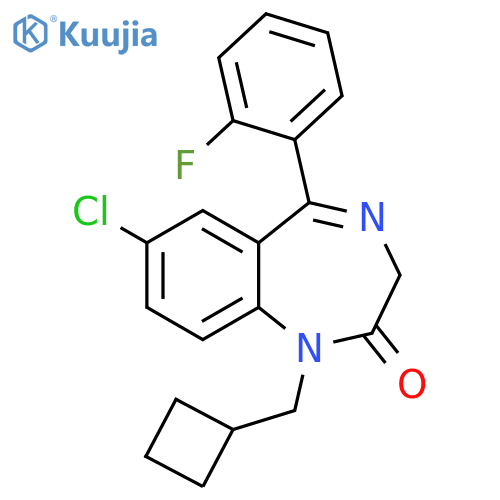2H-1,4-Benzodiazepin-2-one, 7-chloro-1-(cyclobutylmethyl)-5-(2-fluorophenyl)-1,3-dihydro- structure