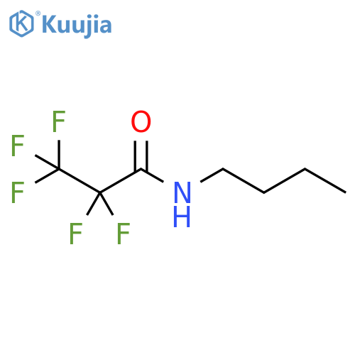 Propanamide, N-butyl-2,2,3,3,3-pentafluoro- structure