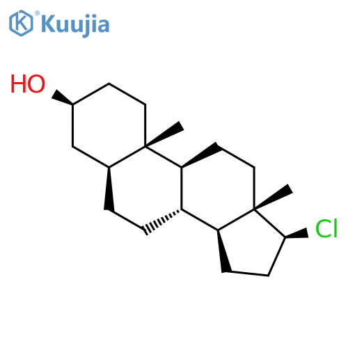 Androstan-3-ol, 17-chloro-, (3b,5a,17b)- structure
