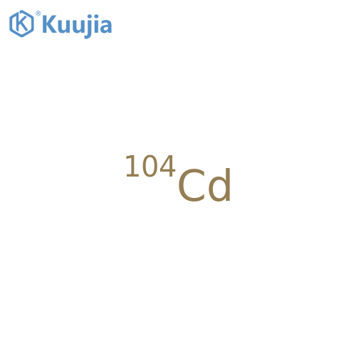 Cadmium, isotope ofmass 104 structure