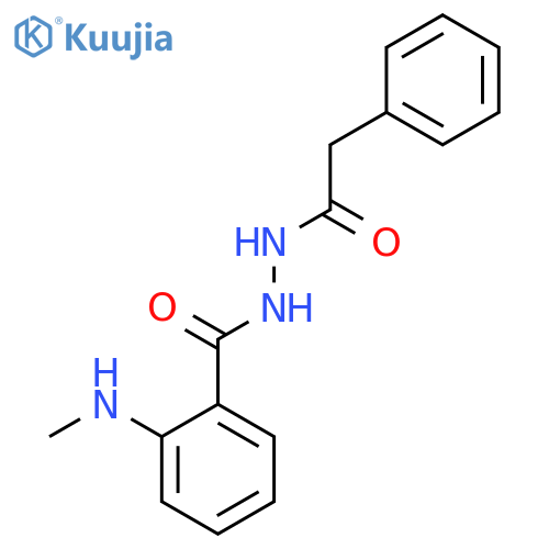 Benzeneacetic acid, 2-[2-(methylamino)benzoyl]hydrazide structure