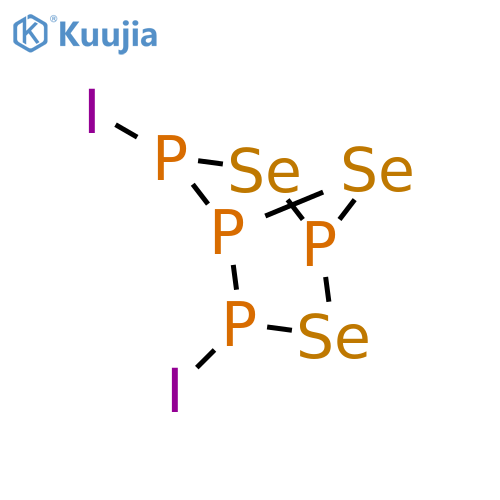 2,6,7-Triselena-1,3,4,5-tetraphosphabicyclo[2.2.1]heptane, 3,5-diiodo- structure