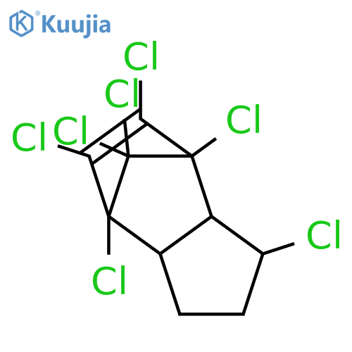 4,7-Methano-1H-indene,1,4,5,6,7,8,8-heptachloro-3a,4,5,6,7,7a-hexahydro- structure