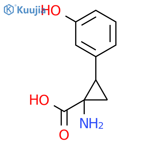 1-Amino-2-(3-hydroxyphenyl)cyclopropane-carboxylic acid structure