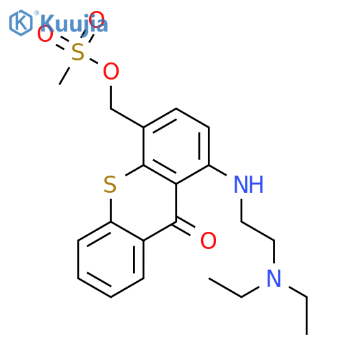 9H-Thioxanthen-9-one,1-[[2-(diethylamino)ethyl]amino]-4-[[(methylsulfonyl)oxy]methyl]- structure