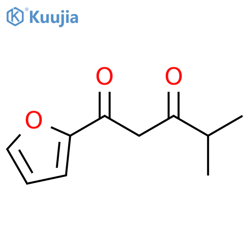 1-(furan-2-yl)-4-methylpentane-1,3-dione structure