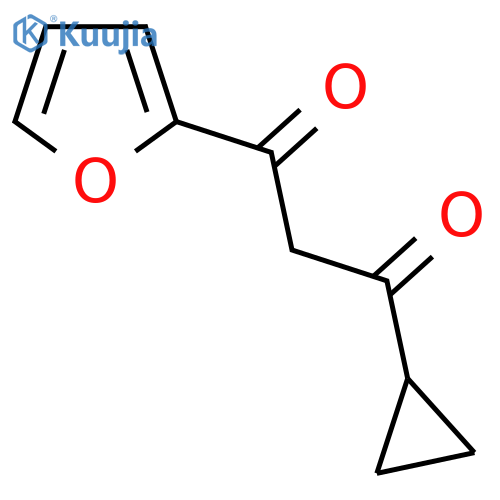 1-Cyclopropyl-3-(furan-2-yl)propane-1,3-dione structure