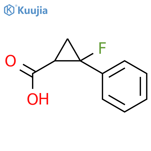 Cyclopropanecarboxylic acid, 2-fluoro-2-phenyl-, (1R,2R)- structure