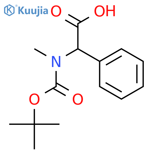 2-((Tert-Butoxycarbonyl)(Methyl)Amino)-2-Phenylacetic Acid structure
