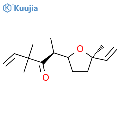 5-Hexen-3-one,2-[(2S,5R)-5-ethenyltetrahydro-5-methyl-2-furanyl]-4,4-dimethyl-, (2S)- structure