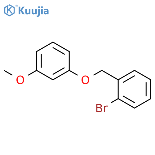 BENZENE, 1-BROMO-2-[(3-METHOXYPHENOXY)METHYL]- structure