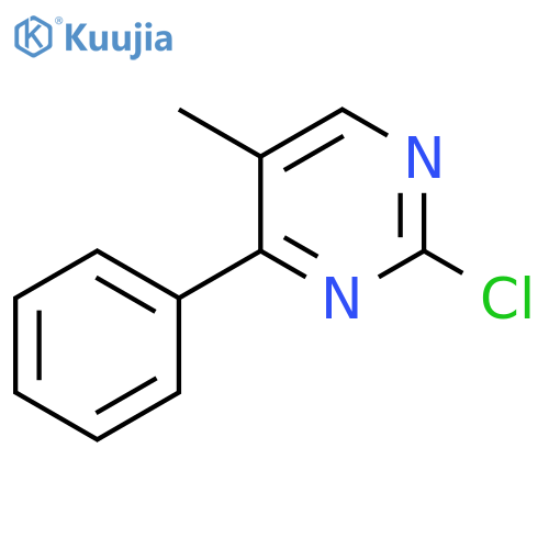 2-chloro-5-methyl-4-phenylpyrimidine structure