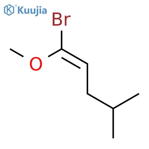 1-Pentene, 1-bromo-1-methoxy-4-methyl-, (1E)- structure