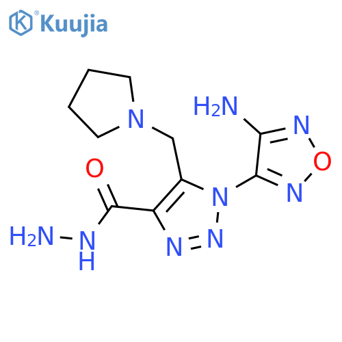 <br>1-(4-Amino-1,2,5-oxadiazol-3-yl)-5-(1-pyrrolidinylmethyl)-1H-1,2,3-triazole -4-carbohydrazide structure