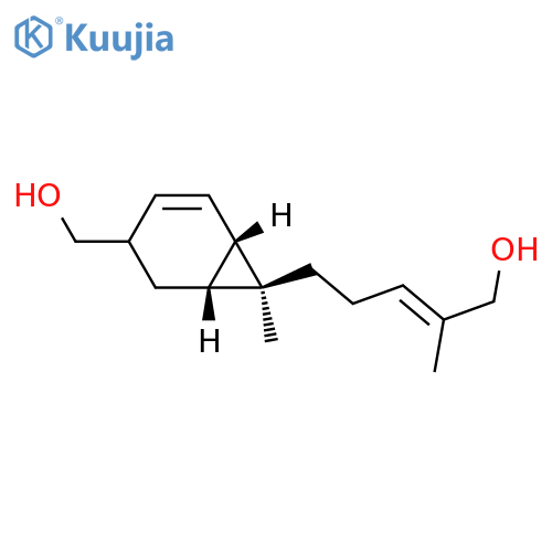 Bicyclo[4.1.0]hept-4-ene-3-methanol,7-[(3E)-5-hydroxy-4-methyl-3-pentenyl]-7-methyl-, (1R,6S,7S)- (9CI) structure