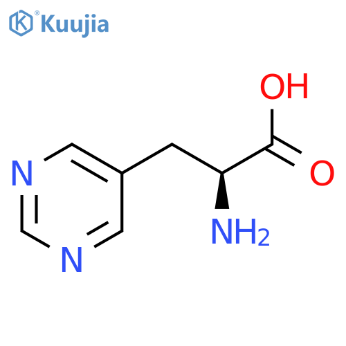 (2S)-2-amino-3-(pyrimidin-5-yl)propanoic acid structure
