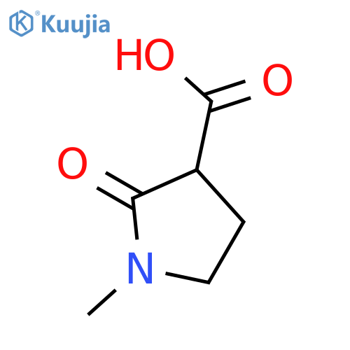 1-methyl-2-oxopyrrolidine-3-carboxylic acid structure