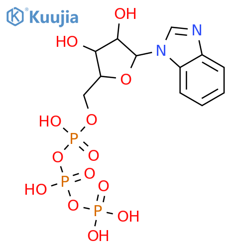 1H-Benzimidazole,1-[5-O-[hydroxy[[hydroxy(phosphonooxy)phosphinyl]oxy]phosphinyl]-b-D-ribofuranosyl]- structure