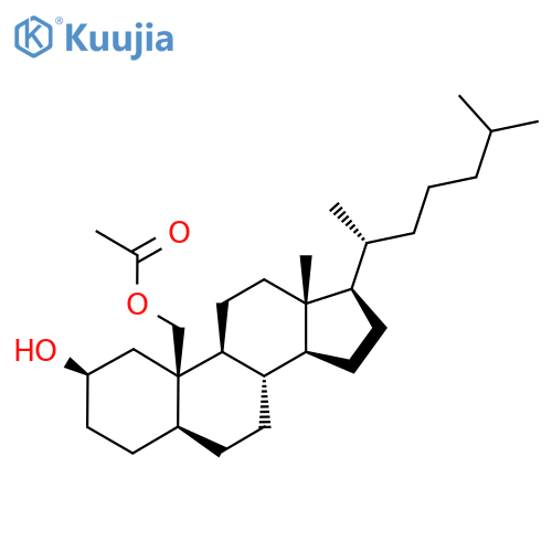 [(2R,5S,8S,9S,10R,13R,14S,17R)-2-Hydroxy-13-methyl-17-[(2R)-6-methylheptan-2-yl]-2,3,4,5,6,7,8,9,11,12,14,15,16,17-tetradecahydro-1H-cyclopenta[a]phenanthren-10-yl]methyl acetate structure